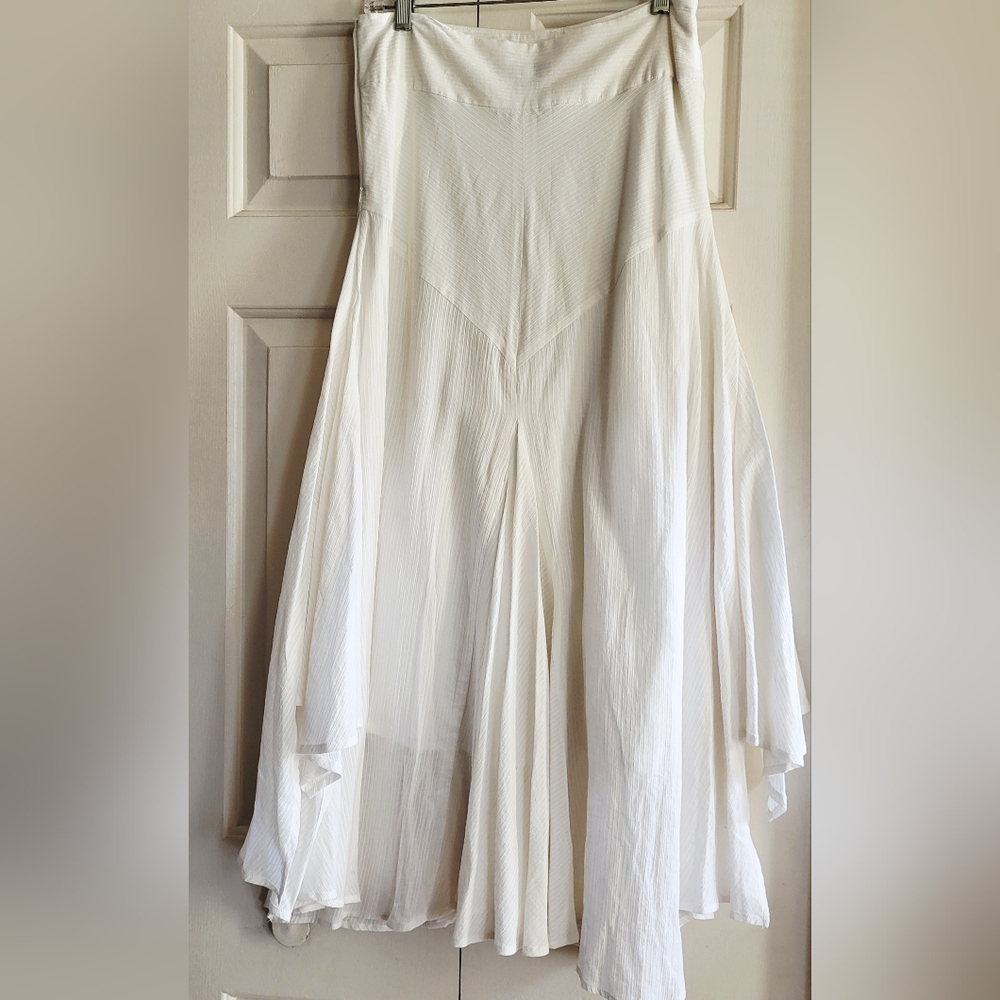 Free People Off White Flowy Maxi Skirt - Picture 2 of 8